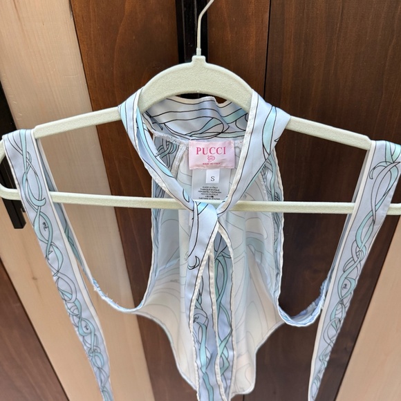 Emilio Pucci Top Asymmetric Perfect Vacation Blouse - Picture 2 of 3